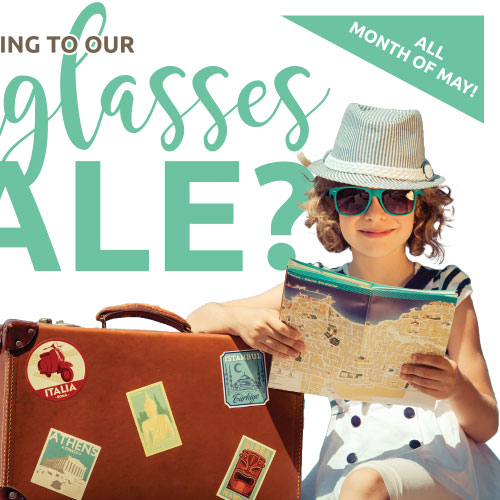 sunglasses sale postcard